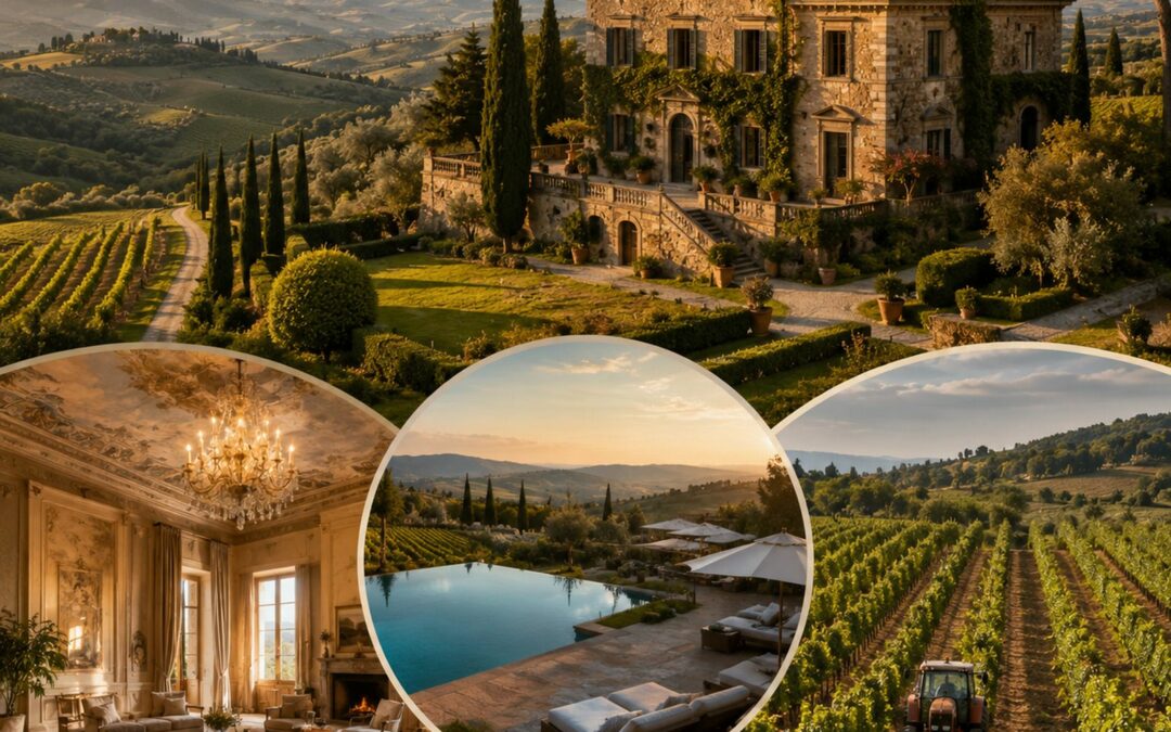 Ville storiche con terreni in Toscana: investimento, hospitality o azienda agricola?